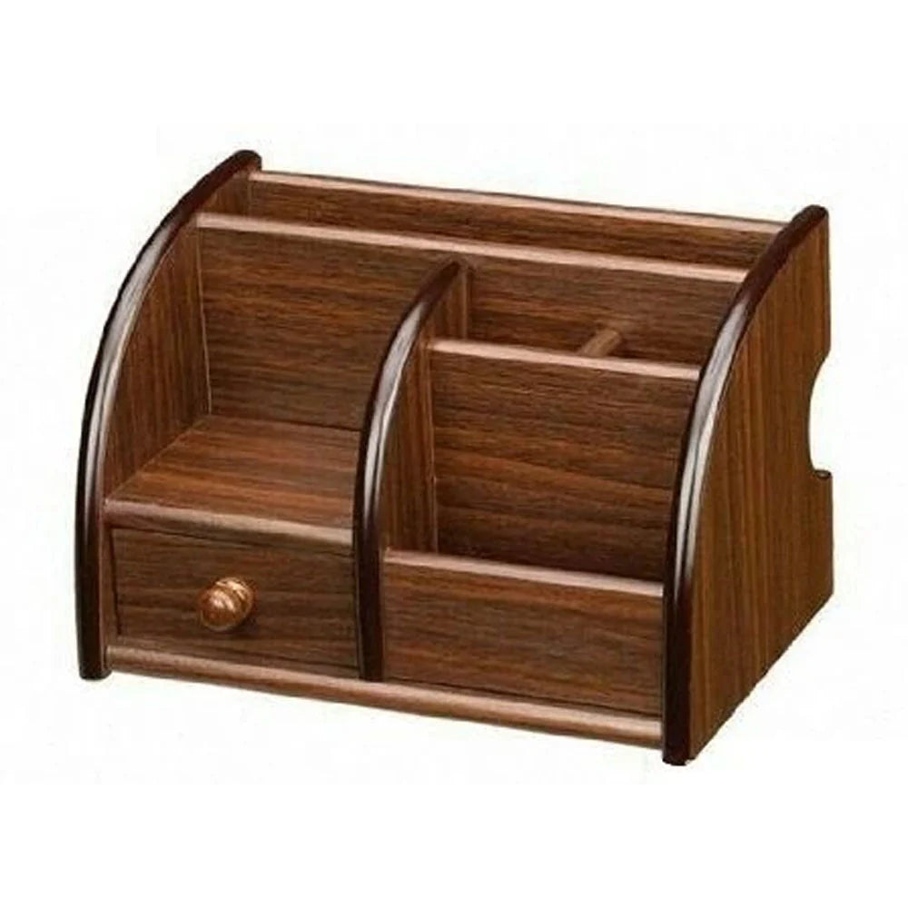 Wooden Pen Stand Holder Stationery Organizer