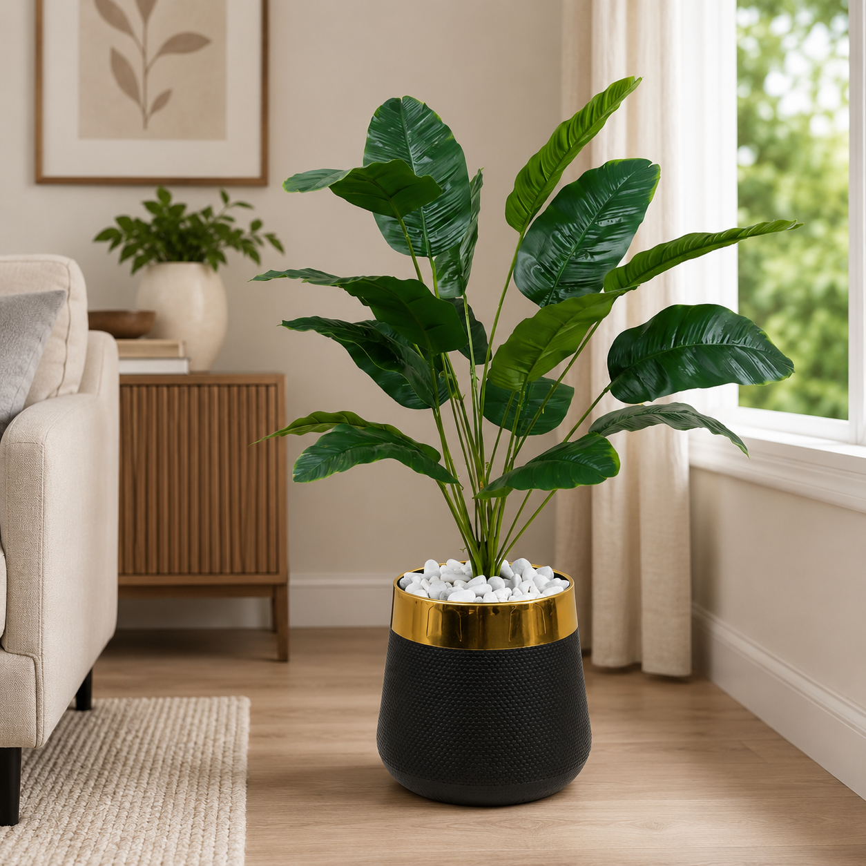 18 Leaf Banana Palm Planter Set
