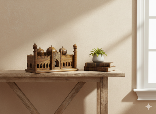 Hand-Carved Wooden Model — Badshahi Mosque