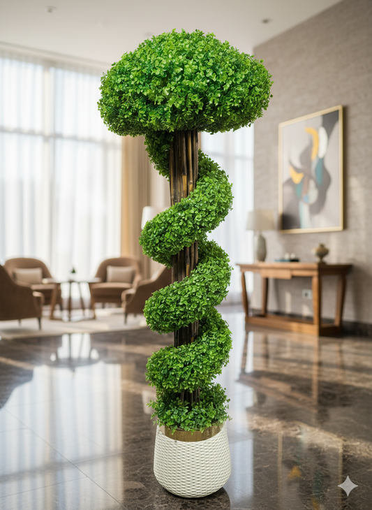 Spiral Artificial Decorative Plant