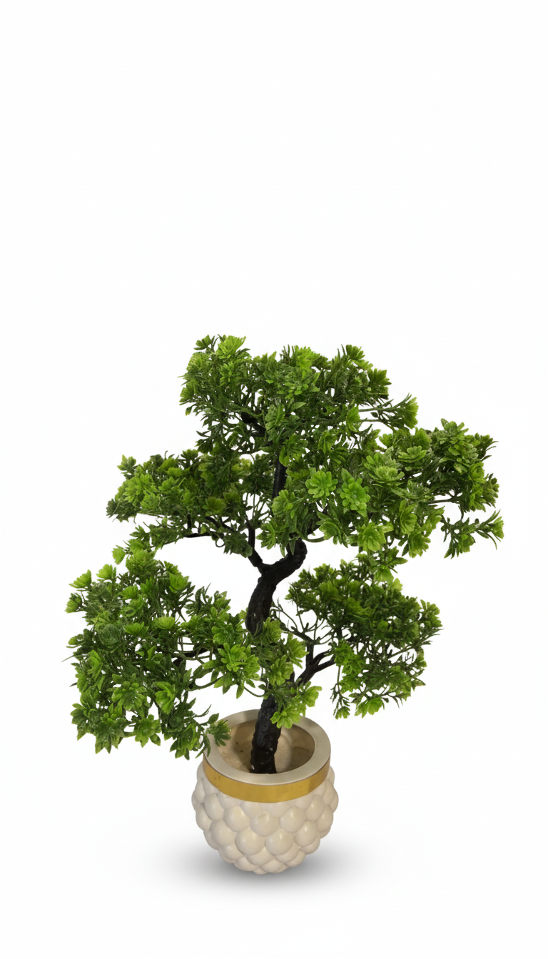 Artificial Yellow Fern Plant. (KIYARI)