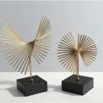 Modern Geometric Gold Coffee Table Display Decor Living Room Desk Ornaments