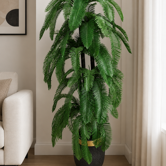 Luxury Artificial Palm Plant – Premium Corner Decor for Modern Homes