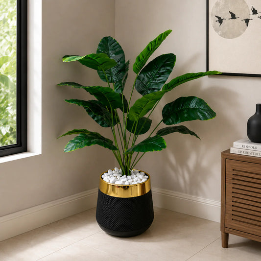 18 Leaf Banana Palm Planter Set 3 feet