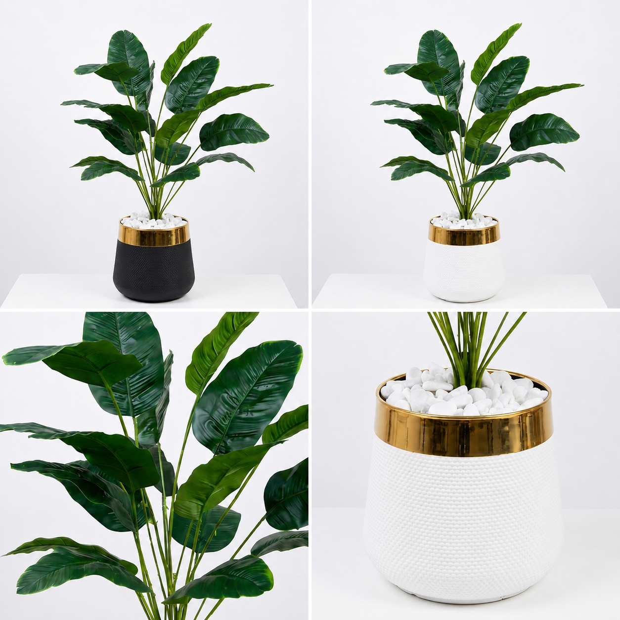 18 Leaf Banana Palm Planter Set