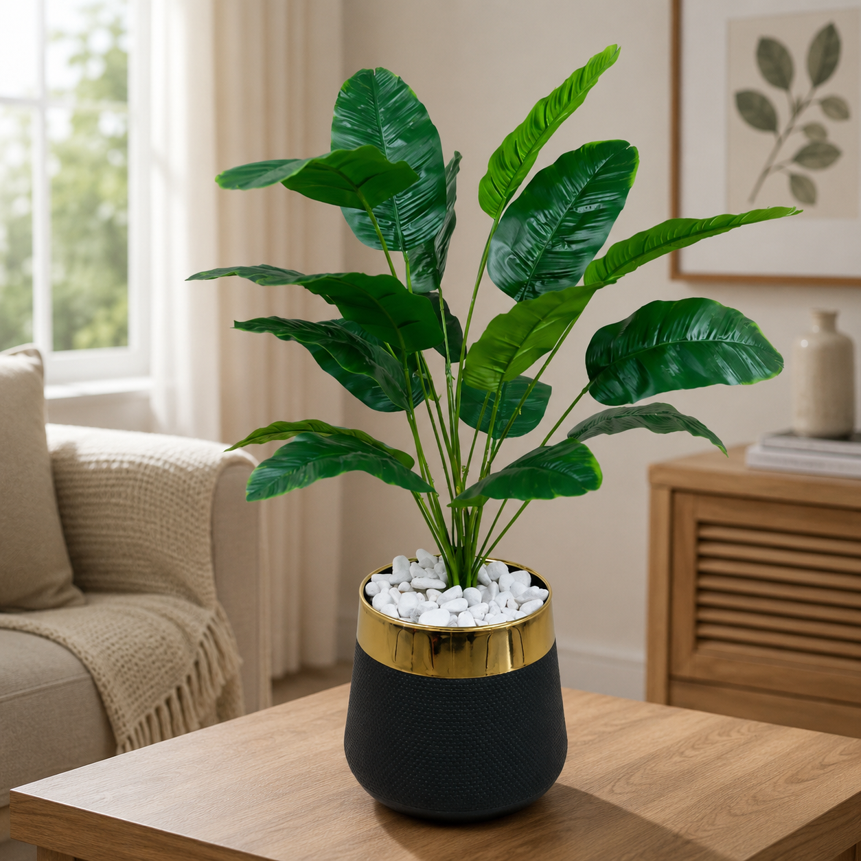 18 Leaf Banana Palm Planter Set
