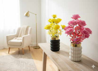 Elegant Artificial Flower Vase – Luxury Home Decor Piece