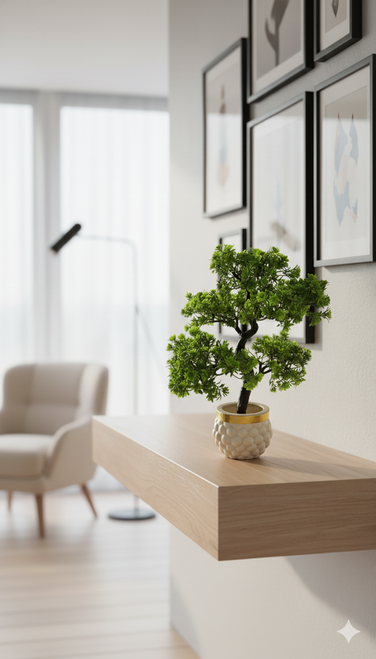 Artificial Yellow Fern Plant. (KIYARI)