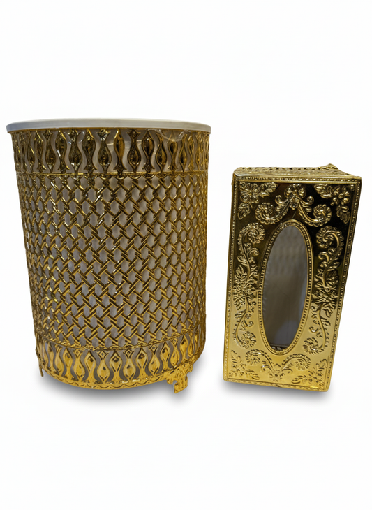 Royal Gold Bathroom Accessory Set (2-Piece)