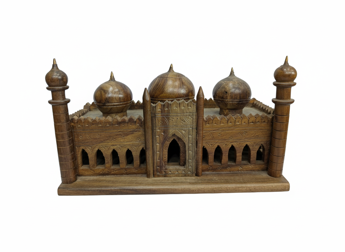 Hand-Carved Wooden Model — Badshahi Mosque