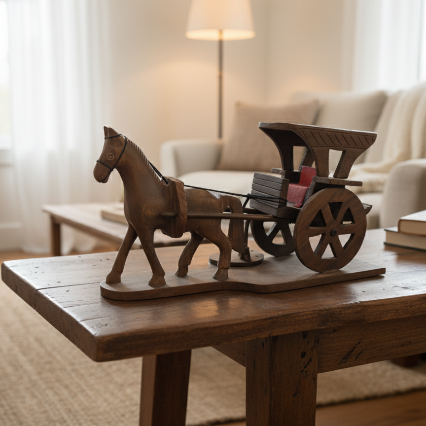 Horse Carriage , Wooden Horse