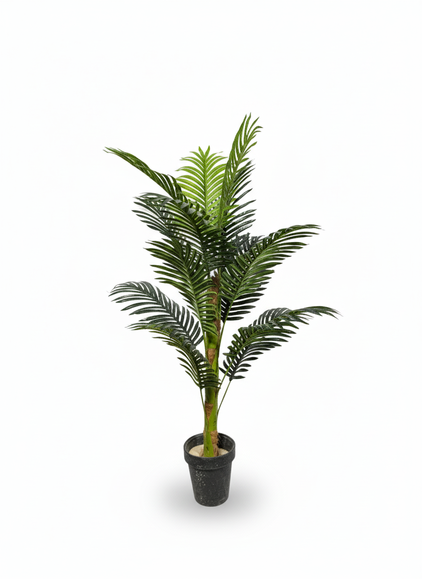 Artificial Palm Tree in Black Pot