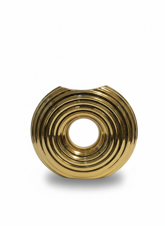 Golden Halo Decorative Vase