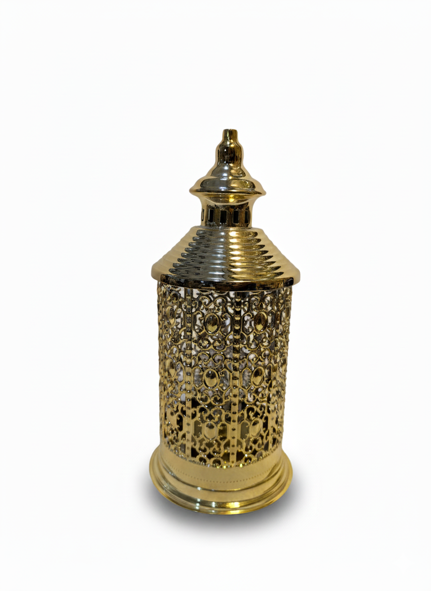 Elegant Gold Filigree Decorative Lantern