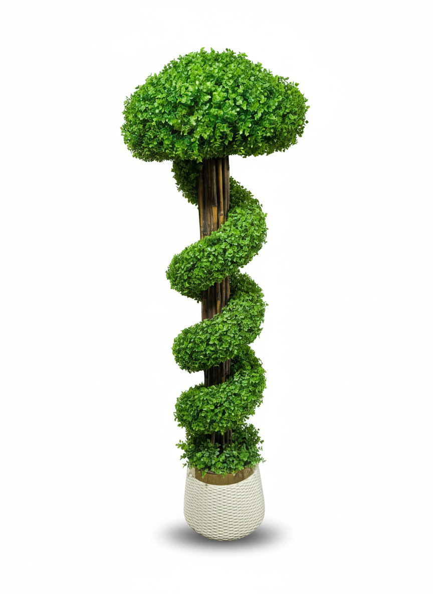 Spiral  Artificial Decorative Plant
