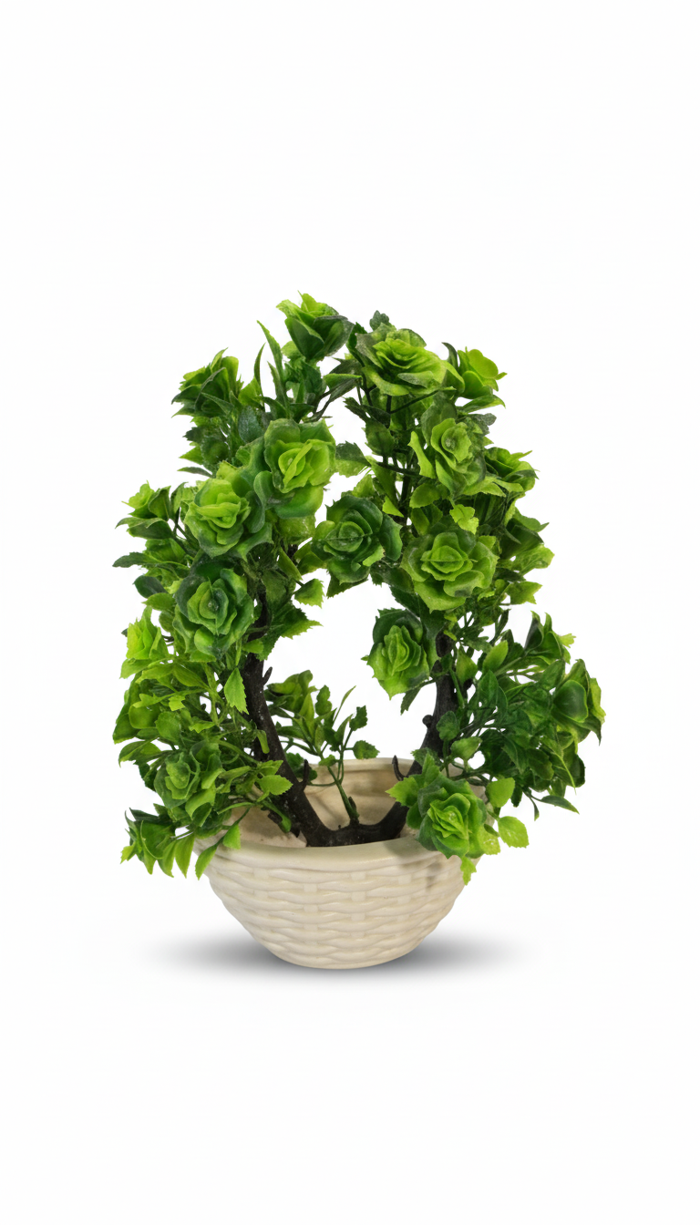 Artificial Yellow Fern Plant. (KIYARI)