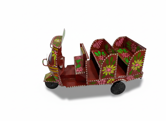 Hand-Painted Mini Rickshaw