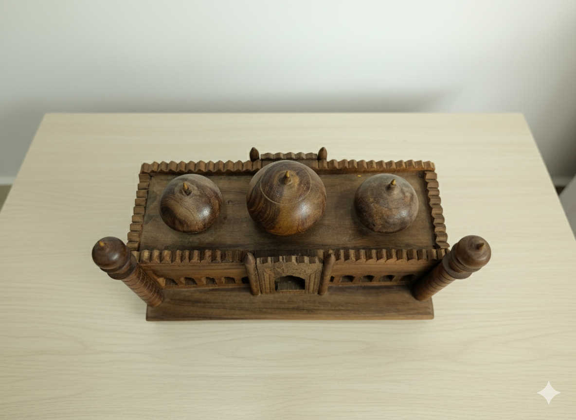 Hand-Carved Wooden Model — Badshahi Mosque