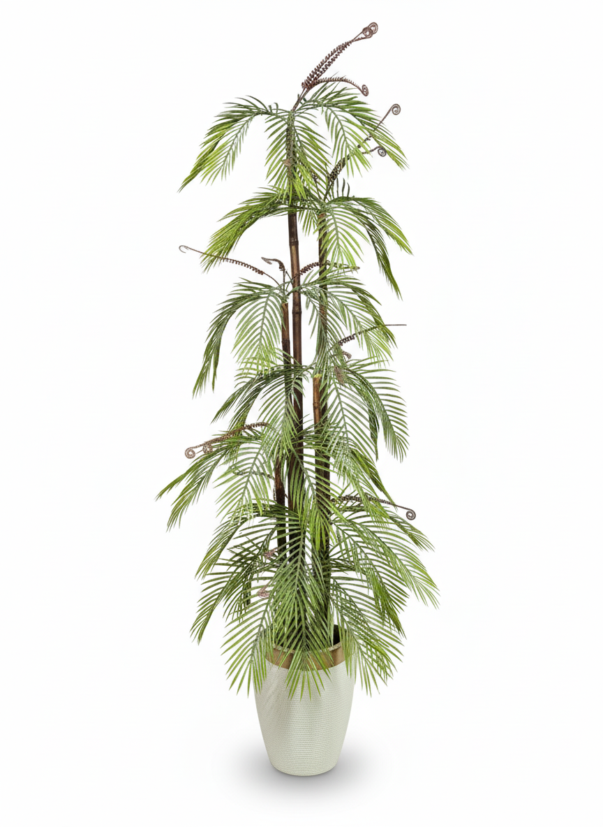 Artificial Tall Palm Tree in Decorative Pot