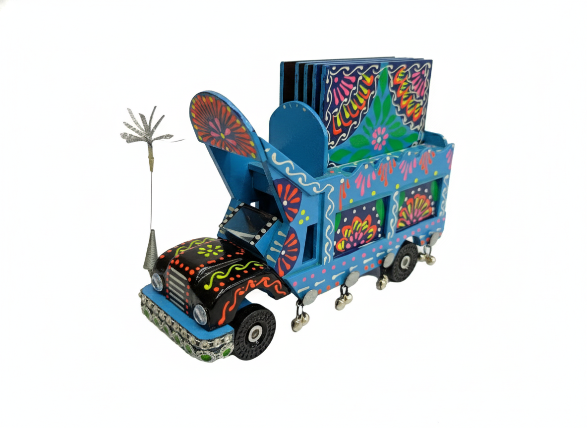Hand-Painted Pakistani Truck Art Decorative Model