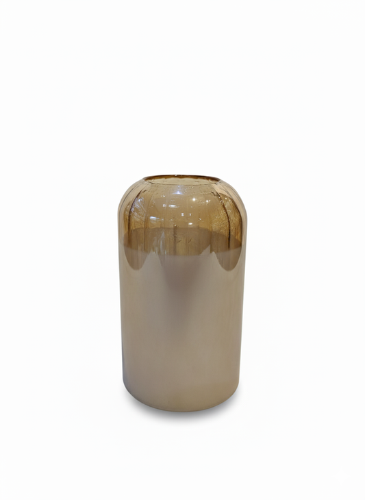 Amber Glass Decorative Vase