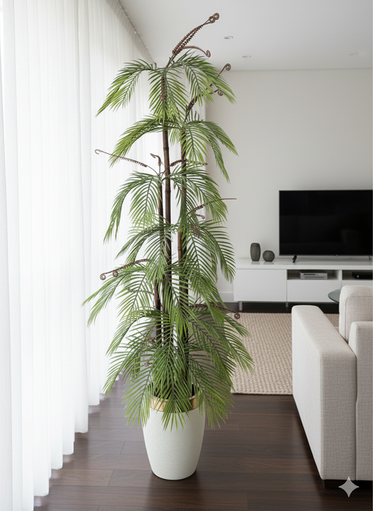Artificial Tall Palm Tree in Decorative Pot