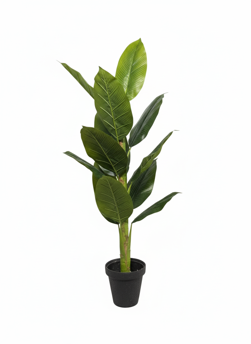 Luxury Artificial Banana Leaf Plant – Modern Indoor Home Decor
