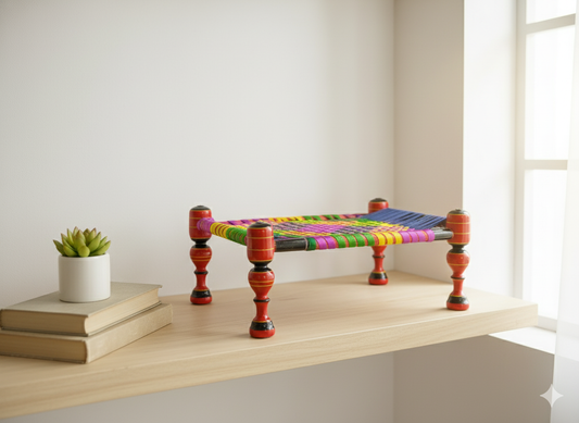 Wooden Charpai / Punjabi Cot Showpiece  Description: