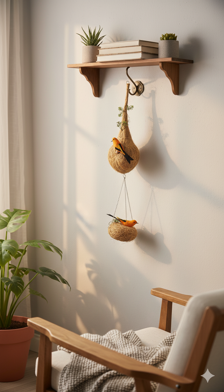 Bird Nest Hanging Decoration