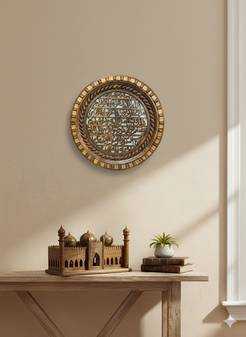 Hand-Carved Wooden Model — Badshahi Mosque