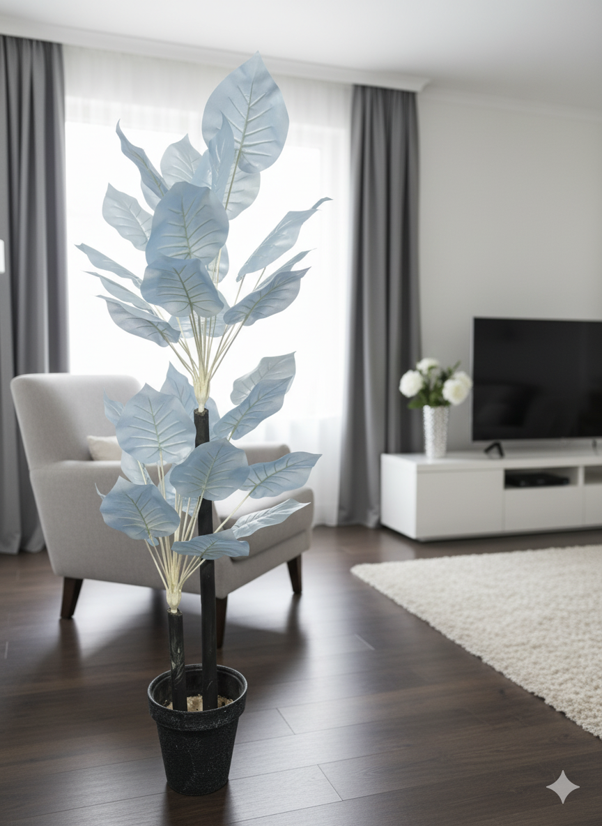 Luxury  Silk Leaf Artificial Plant – Elegant Indoor Décor