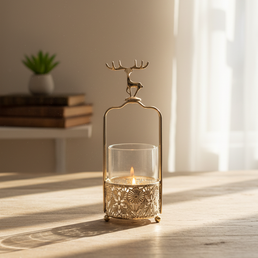 Centerpiece Deer Head Flower Pot Basket