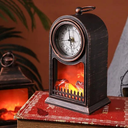 LED CLOCK TOWER FIREPLACE LANTERN